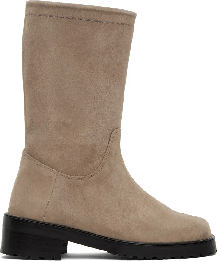 Maryam Nassir Zadeh Taupe Belmont Boots