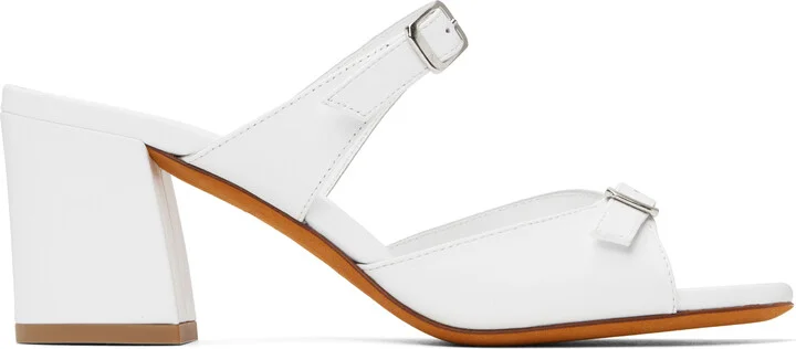 Maryam Nassir Zadeh White Una Heeled Sandals