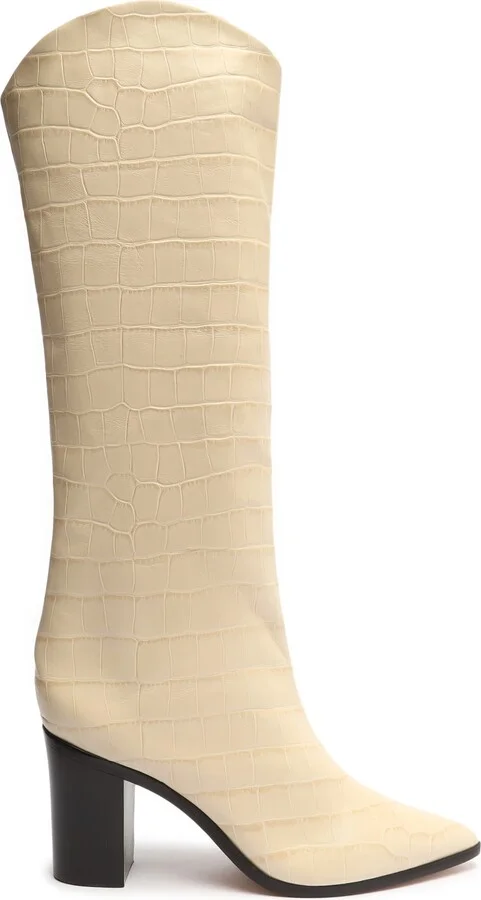 Maryana Pointed Toe Block Heel Knee High Boot - Image 3