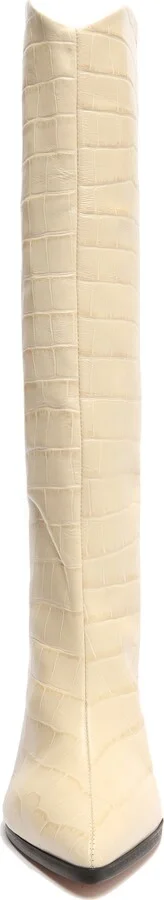Maryana Pointed Toe Block Heel Knee High Boot - Image 4