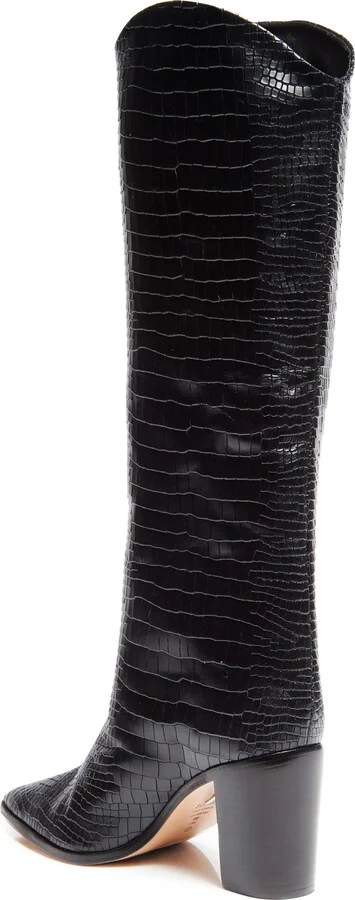 Maryana Pointed Toe Block Heel Knee High Boot - Image 2