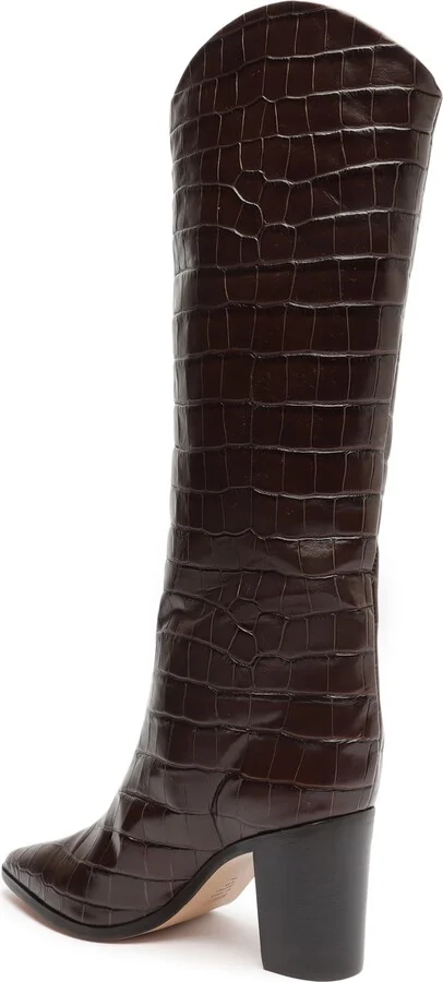 Maryana Pointed Toe Block Heel Knee High Boot - Image 9