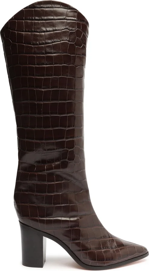 Maryana Pointed Toe Block Heel Knee High Boot - Image 10