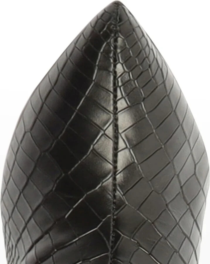 Maryana Snake-Print Leather Knee Boots - Image 3