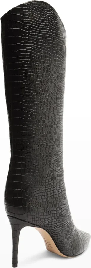 Maryana Snake-Print Leather Knee Boots - Image 4