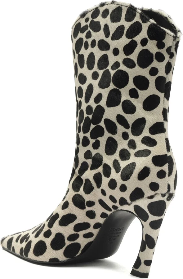 Maryann Curve Genuine Calf Hair Pointed Toe Bootie - Image 2