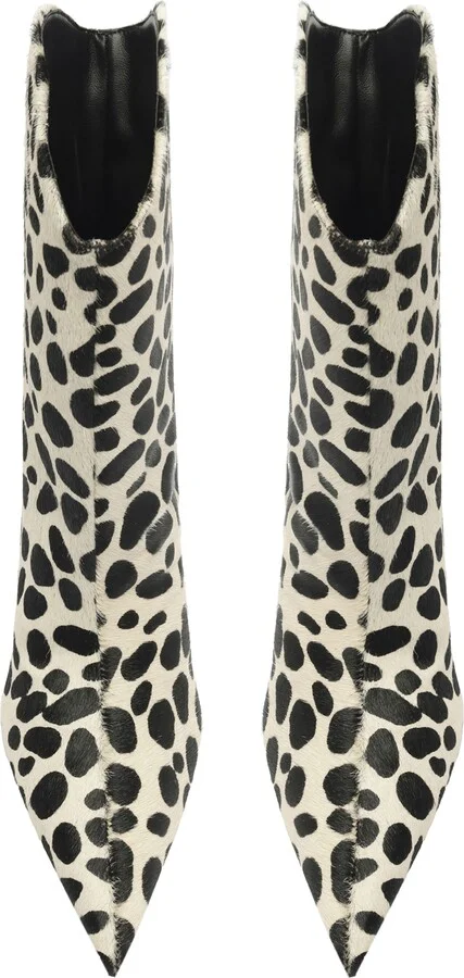 Maryann Curve Genuine Calf Hair Pointed Toe Bootie - Image 11