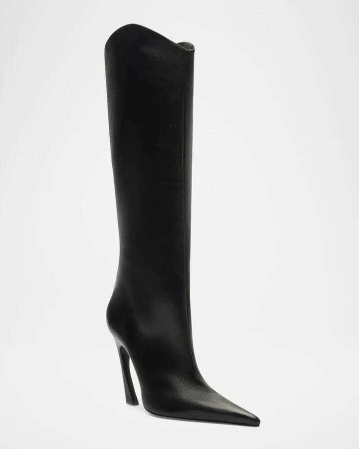 Maryann Up Leather Curve Tall Boots - Image 4