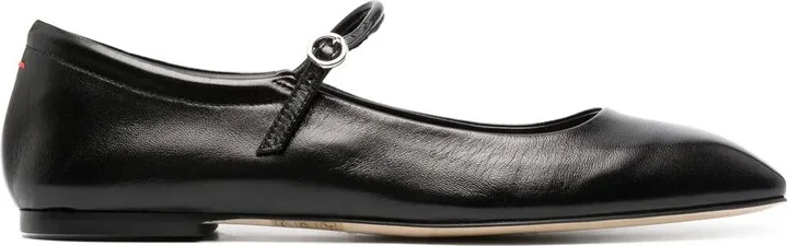 Maryjane leather ballerina shoes