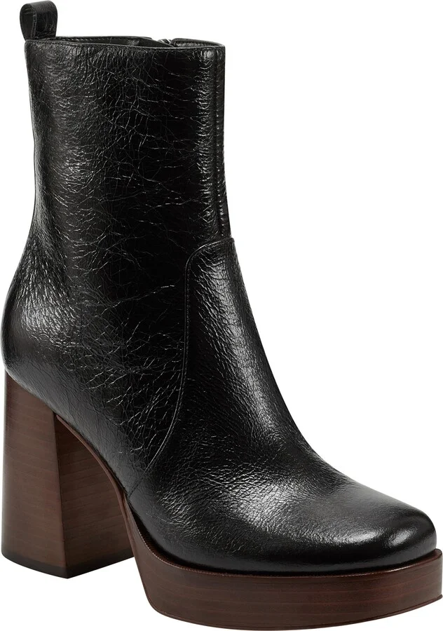 Marysa Block Heel Platform Bootie