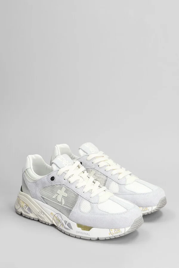 Mase Sneakers In Grey Suede And Fabric - Image 2