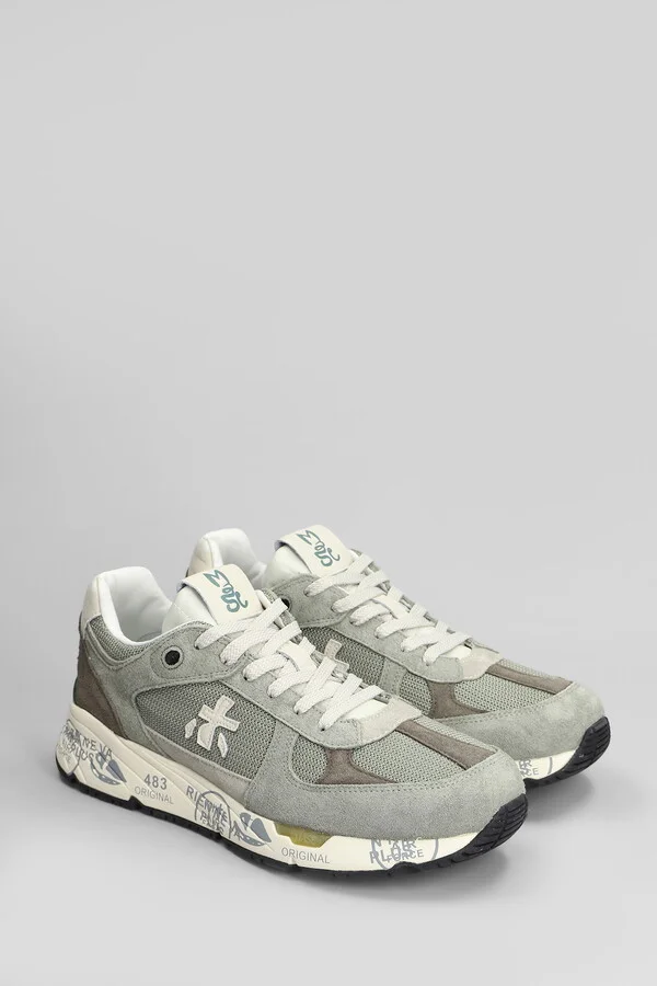 Mase Sneakers In Grey Suede And Fabric - Image 2