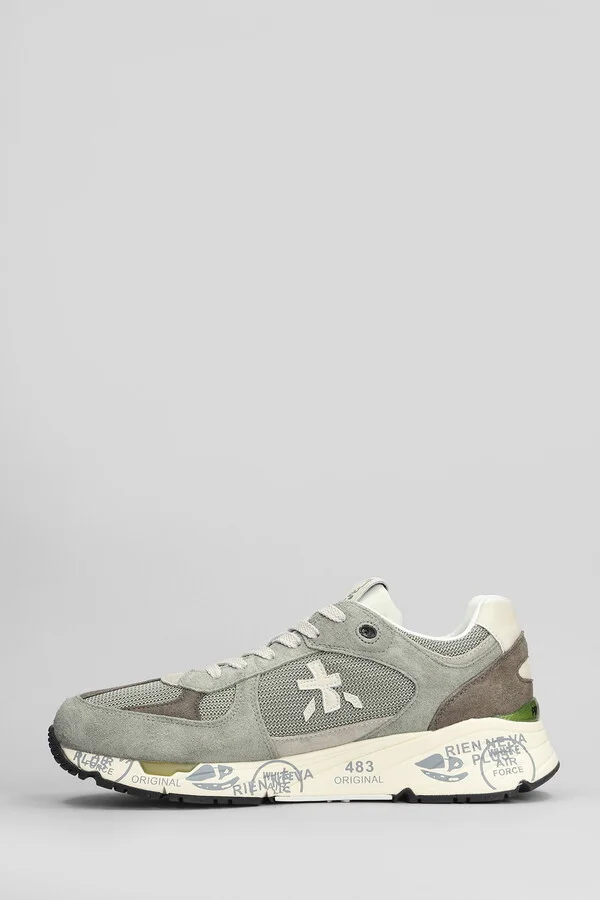 Mase Sneakers In Grey Suede And Fabric - Image 3