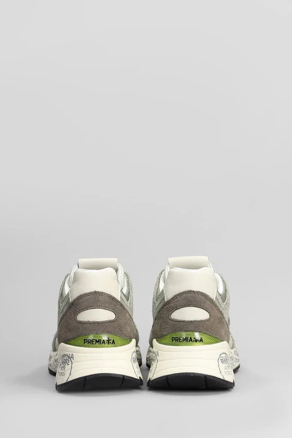 Mase Sneakers In Grey Suede And Fabric - Image 4