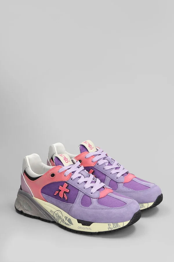 Mase Sneakers In Viola Suede And Fabric - Image 2