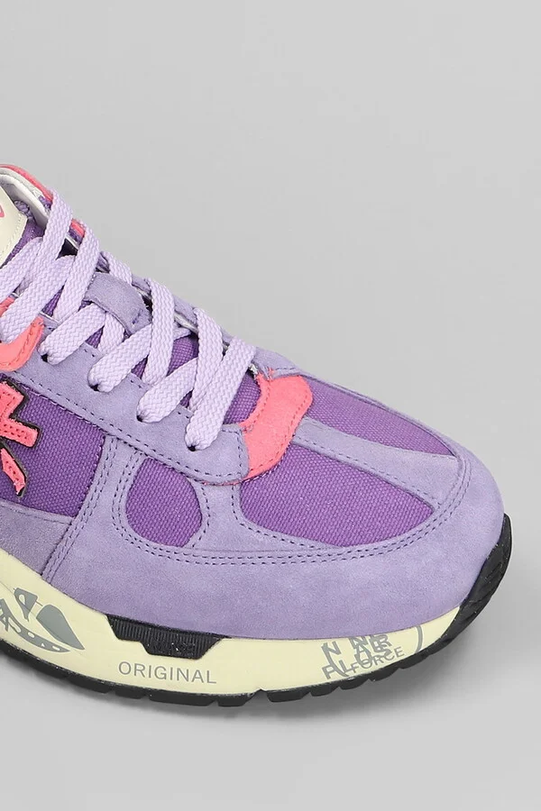 Mase Sneakers In Viola Suede And Fabric - Image 5