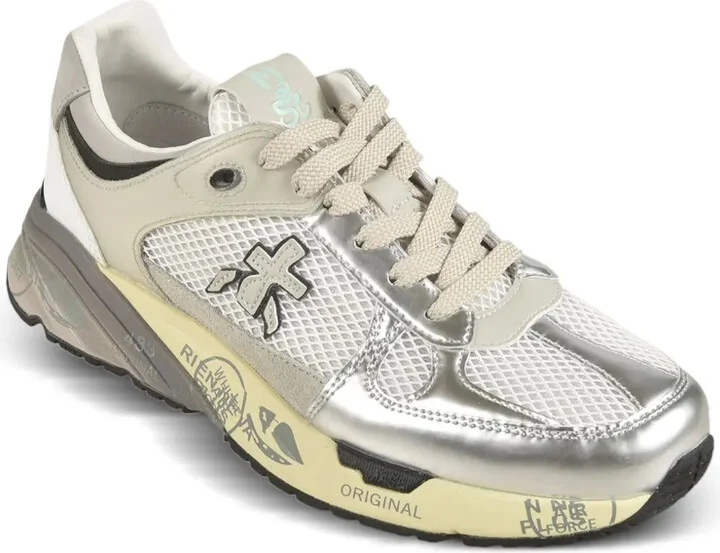 Mased metallic-panel sneakers - Image 2