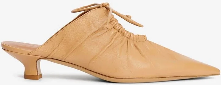 Masey 35 Pointed-Toe Leather Mules