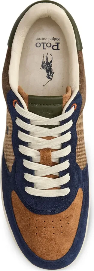Masters suede-panelled tweed sneakers - Image 4