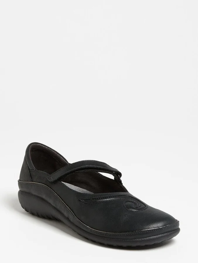 Shiny Black Leather