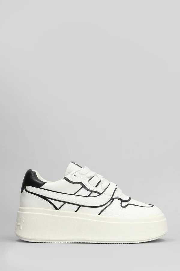 Match Bis Sneakers In White Leather