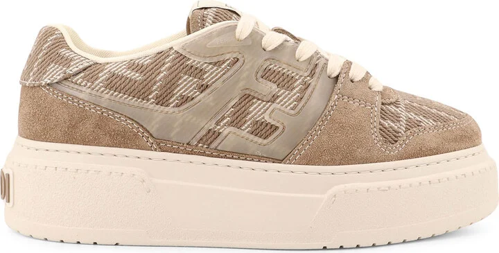 Match Canvas And Suede Low-top Sneakers