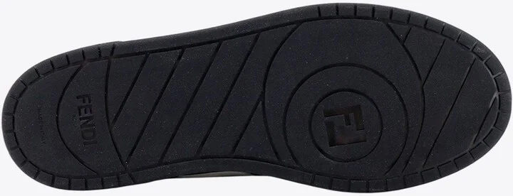 Match FF-Appliqué Leather Sneakers - Image 3