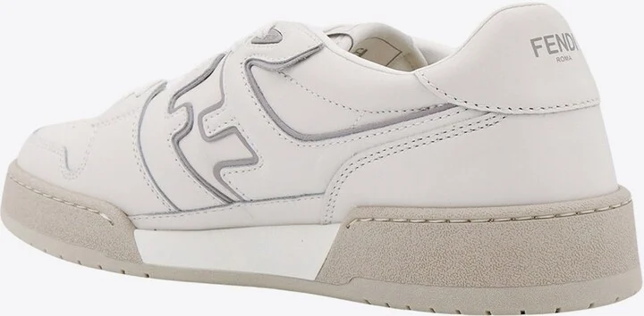 Match FF Jacquard Leather Sneakers - Image 2