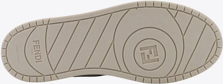 Match FF Jacquard Leather Sneakers - Image 3