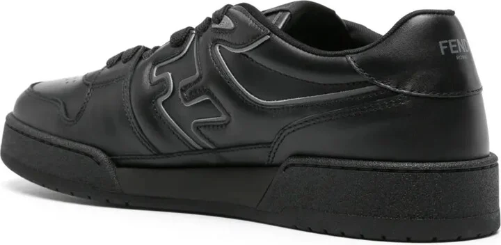 Match leather sneakers - Image 3