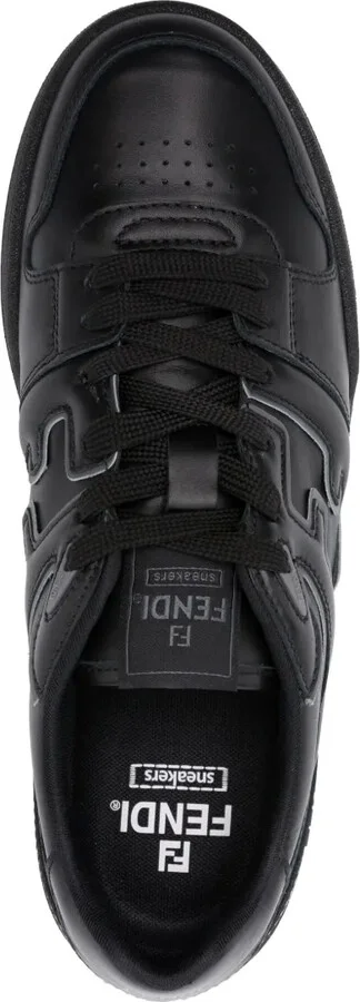 Match leather sneakers - Image 4