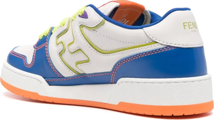 Match leather sneakers - Image 3