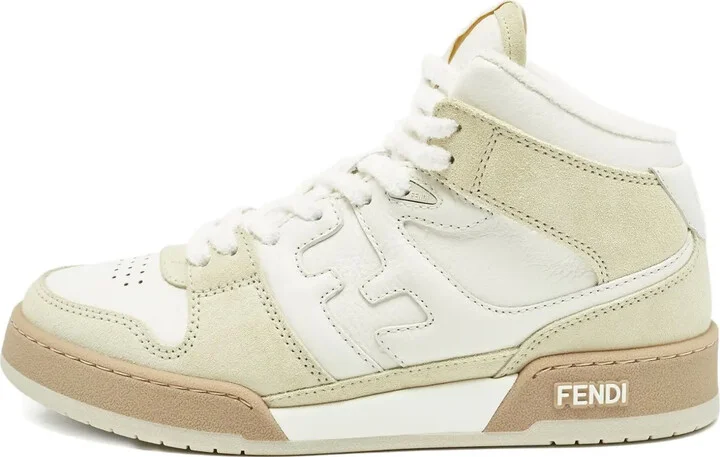 Match leather sneakers