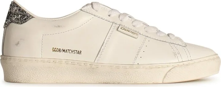 'matchstar' White Leather Sneakers