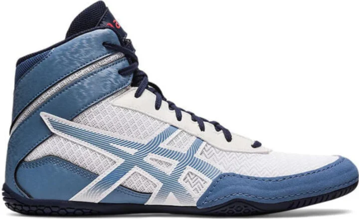 Matcontrol 3 1081A053.100 Mens 15 White Storm Blue Wrestling Shoes EEE4097