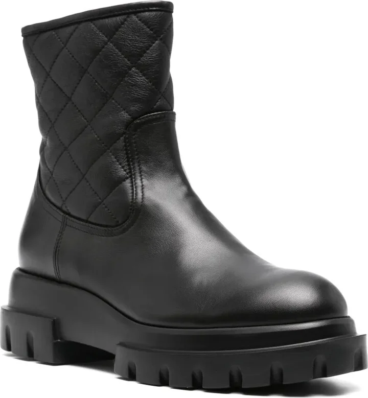 Matelassé Ankle Boots - Image 2