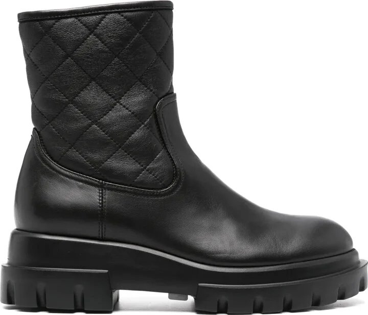 Matelassé Ankle Boots