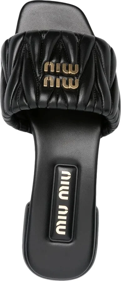 Matelassé Leather Sandals - Image 4