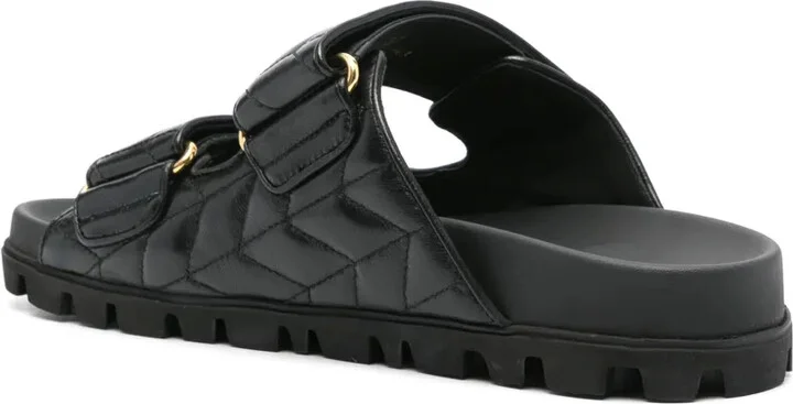 Matelassé Leather Sandals - Image 3