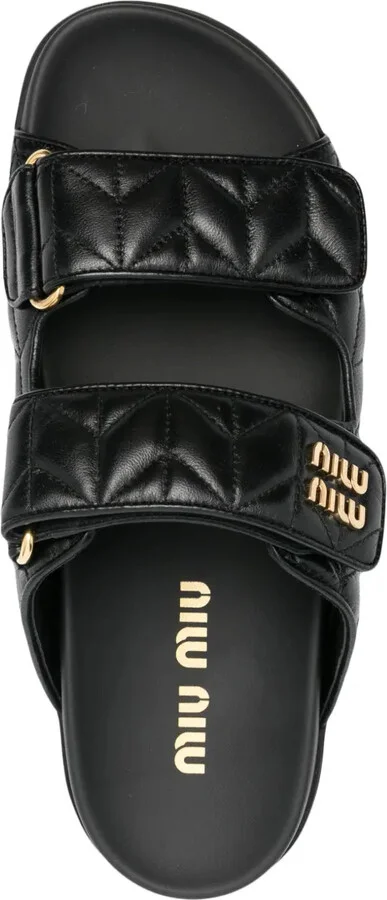 Matelassé Leather Sandals - Image 4