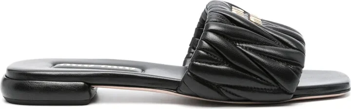 Matelassé Leather Sandals