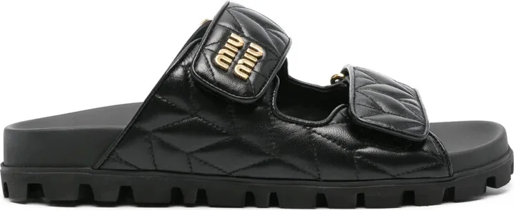 Matelassé Leather Sandals