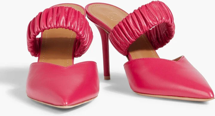 Matilda 85 ruched leather mules - Image 2