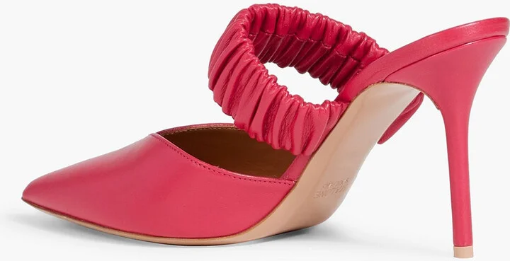 Matilda 85 ruched leather mules - Image 3