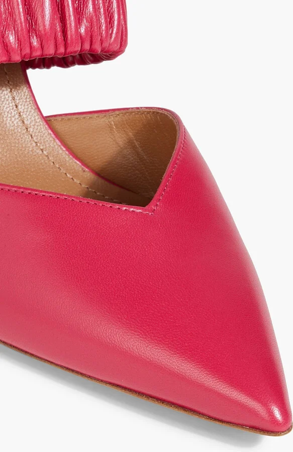 Matilda 85 ruched leather mules - Image 4