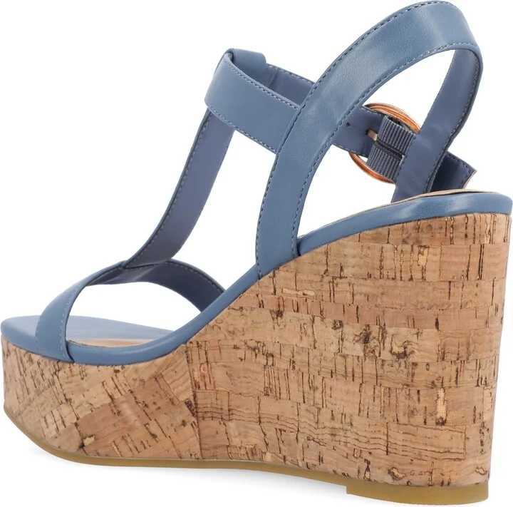 Matildaa Tru Comfort T-Strap Platform Wedge Sandal - Image 2