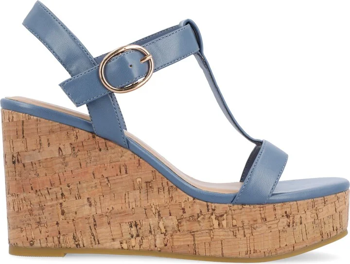 Matildaa Tru Comfort T-Strap Platform Wedge Sandal - Image 4