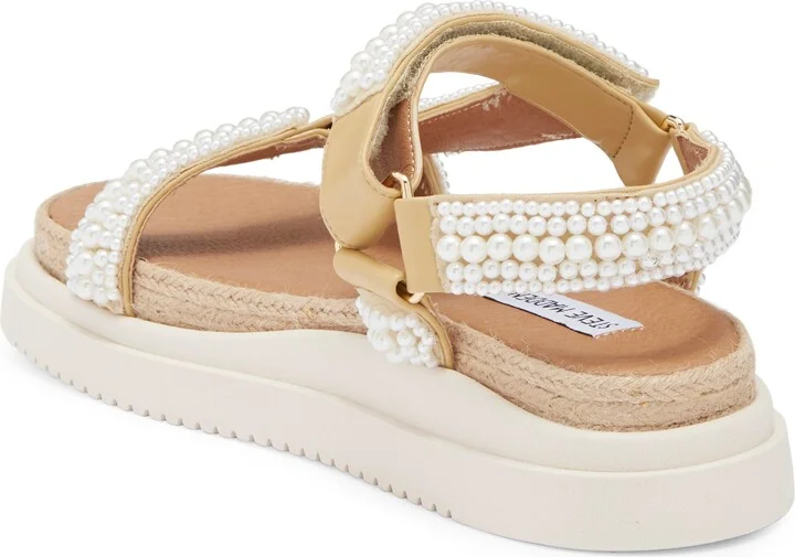 Matina Faux Pearl Bead Platform Sandal - Image 2