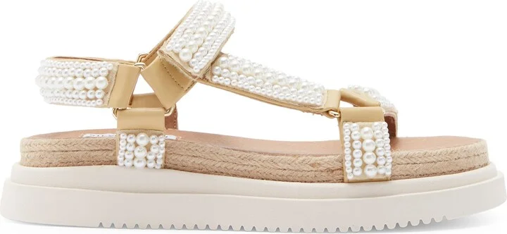 Matina Faux Pearl Bead Platform Sandal - Image 4