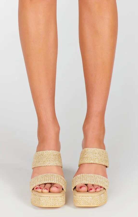 Matisse Gem Platform Heel ~ Beige - Image 2